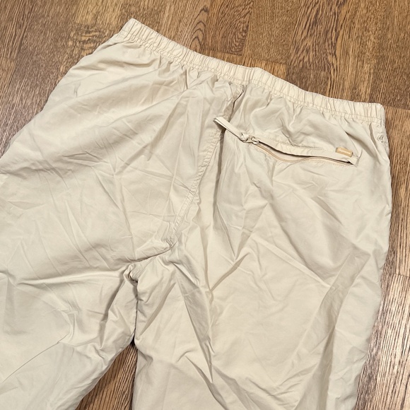 Supreme Nylon Ankle Zip Logo Warmup Training Pants Light Beige Tan Mens Medium - Picture 4 of 13